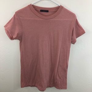 Brandy Melville dusty rose short sleeved tee shirt